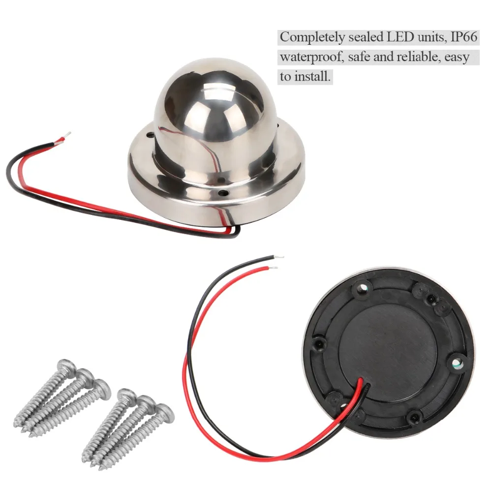 Ansblue 12V Светодиодный светильник для морской лодки яхты из нержавеющей стали