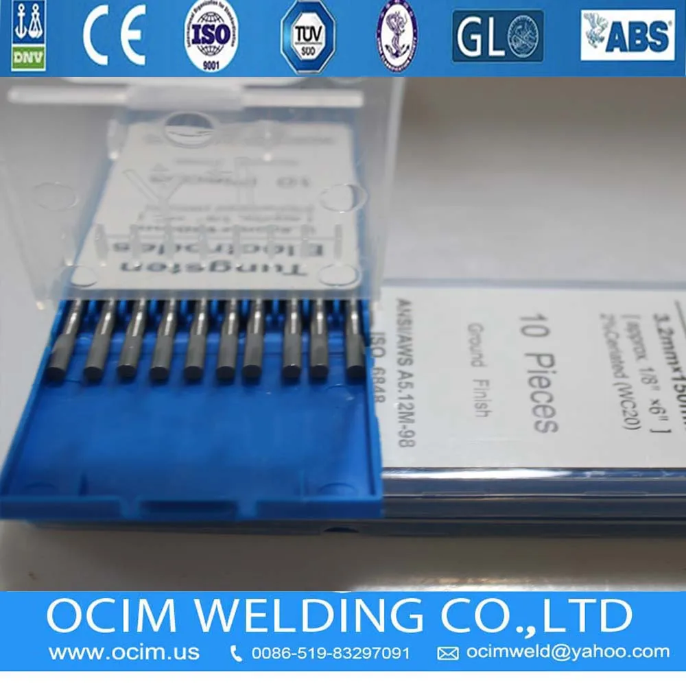 10 шт. WC20 карбид вольфрама дуговой сварки электрод 3 2*150 мм 2.0%