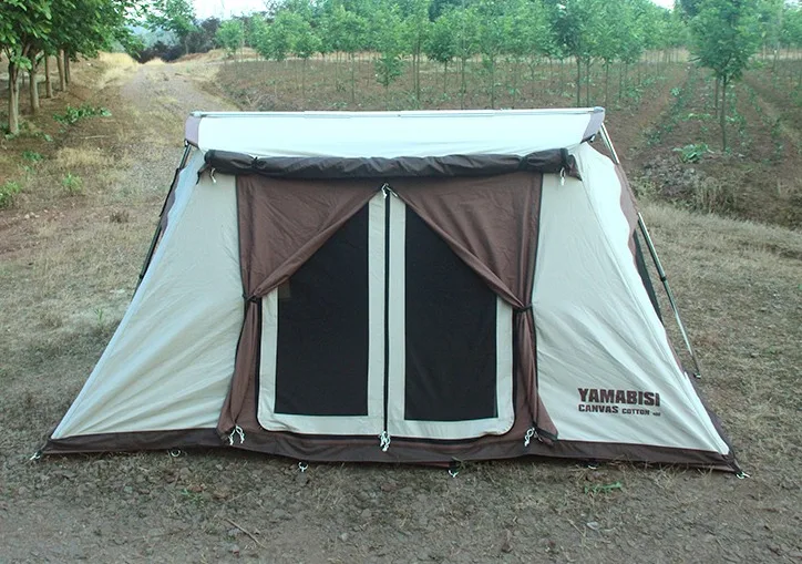 Водонепроницаемая Всесезонная палатка на 4 человек из хлопкового полотна для