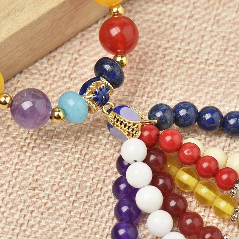 Выберите размер 62 мм разноцветные каменные бусы для изготовления ожерелья