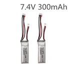 2 шт.7,4 в 300 мАч 30c Li-Po батарея для WLtoys F959 самолет запасная часть XK DHC-2 A600 RC самолет