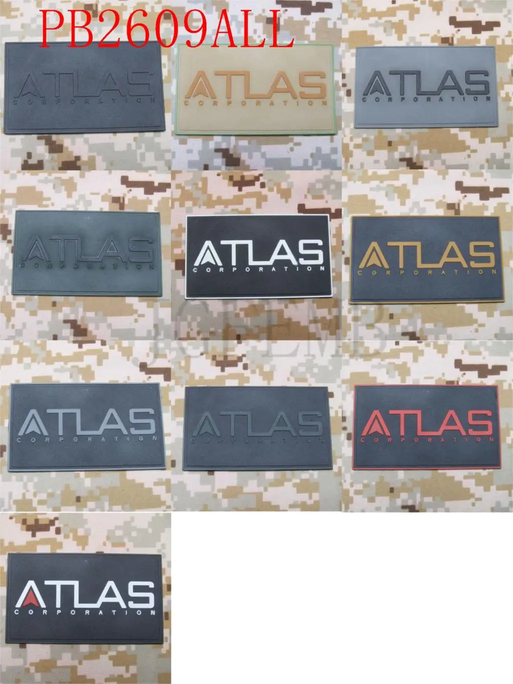 Нашивка из ПВХ Advanced Warfare ATLAS | Дом и сад