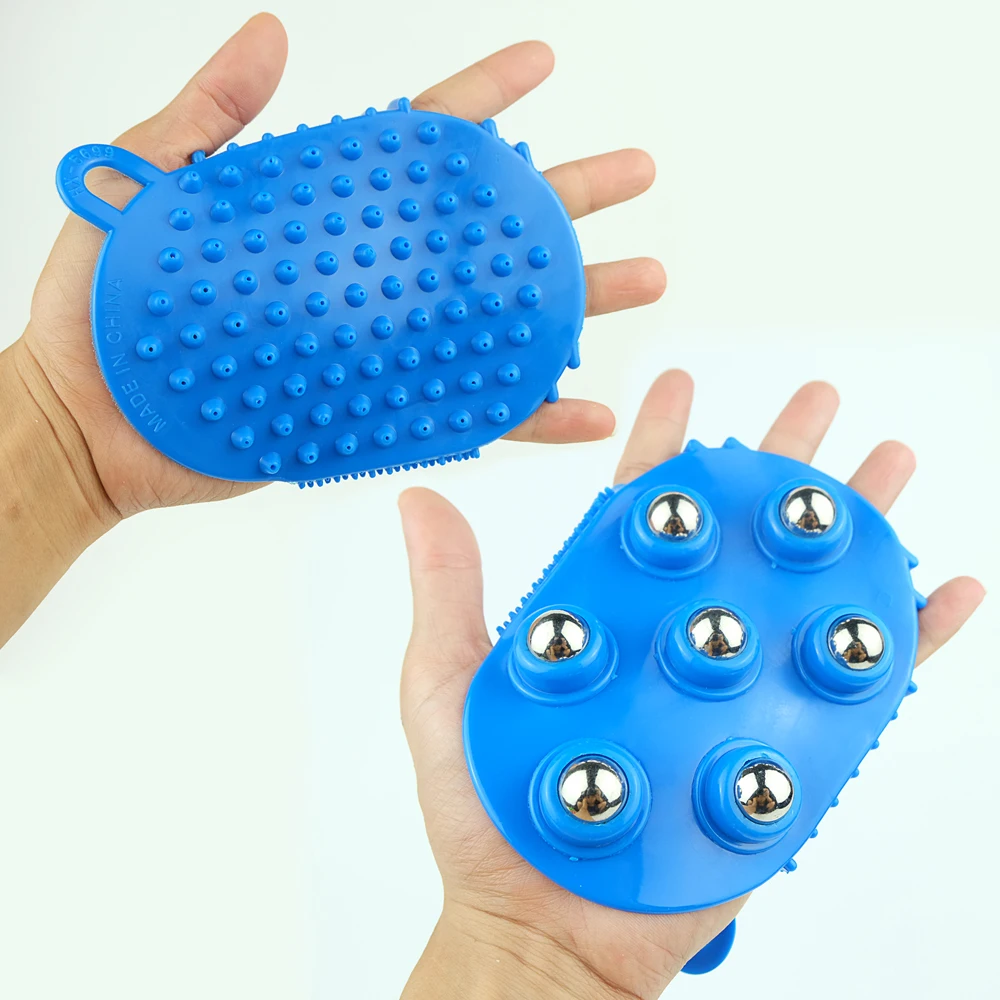 Роликовая перчатка для массажа спины стальной шарик расслабляющий массажер тела