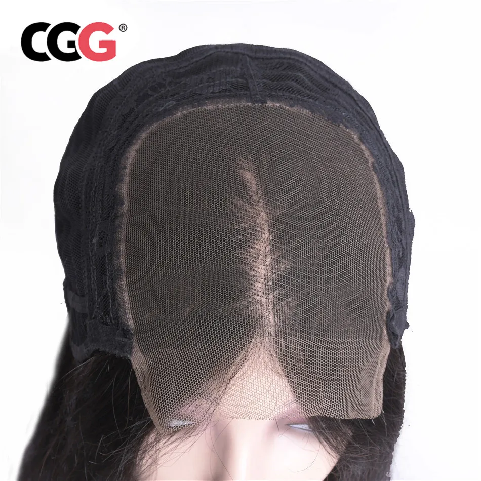 CGG Lace Front Wigs Natural Color Brazilian Hair 4*4 Frontal Human For Women Remy Straight Wig Pre Plucked | Шиньоны и парики