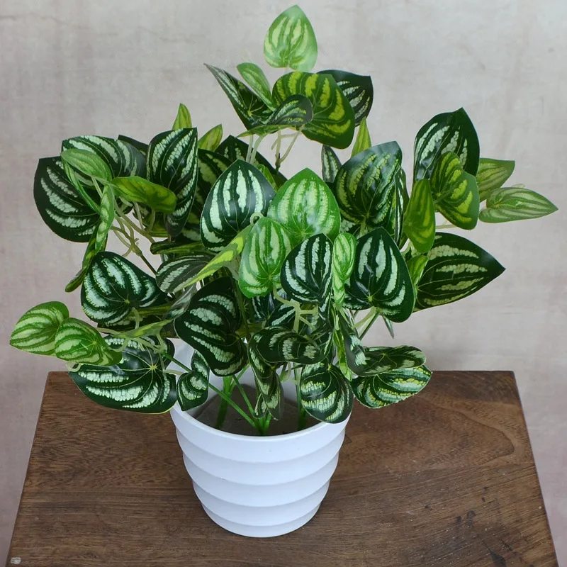 Зеленые искусственные растения бонсай цветы Горшечное растение для новогоднего