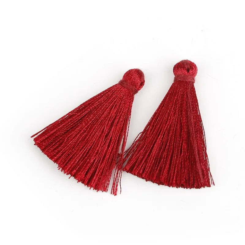 60pcs/lot 35mm Random Mixed Cotton Silk Tassels Earrings Charm Pendant Satin for DIY Jewelry Making Findings Materials | Украшения и