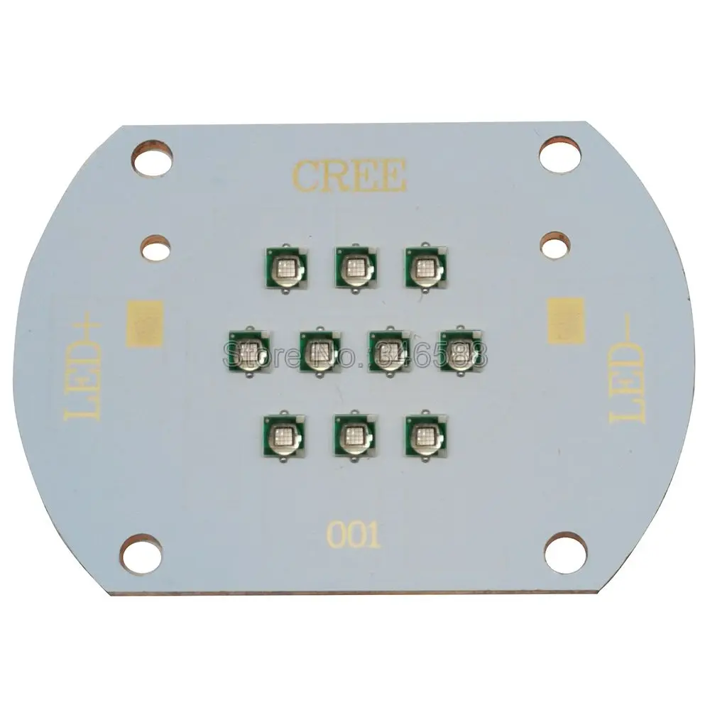 

30 Вт LG3535 10-Chip 10 Led высокая мощность УФ фиолетовый светодиодный излучатель лампа MultiChip Интегрированный Светодиодный свет 365NM на медной печатной плате