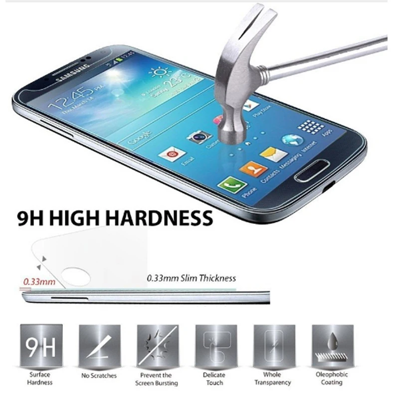 For Samsung Galaxy S5 Tempered Glass Thin HD Clear Screen Protector Film protective glass on the for samsung s5 SRLEEKING | Мобильные