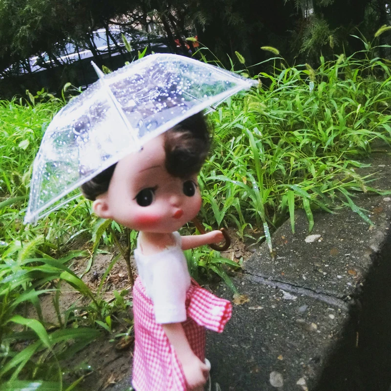 1 шт. 1/6 прекрасный прозрачный зонт для кукольного домика Blyth Holala Barbi Azone BJD