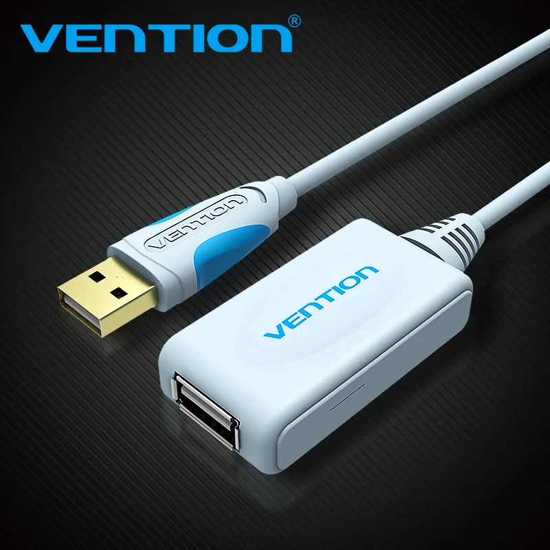 Удлинительный кабель Vention USB 2 0 с усилителем 5 м 10 usb типа папа мама для ПК мыши веб