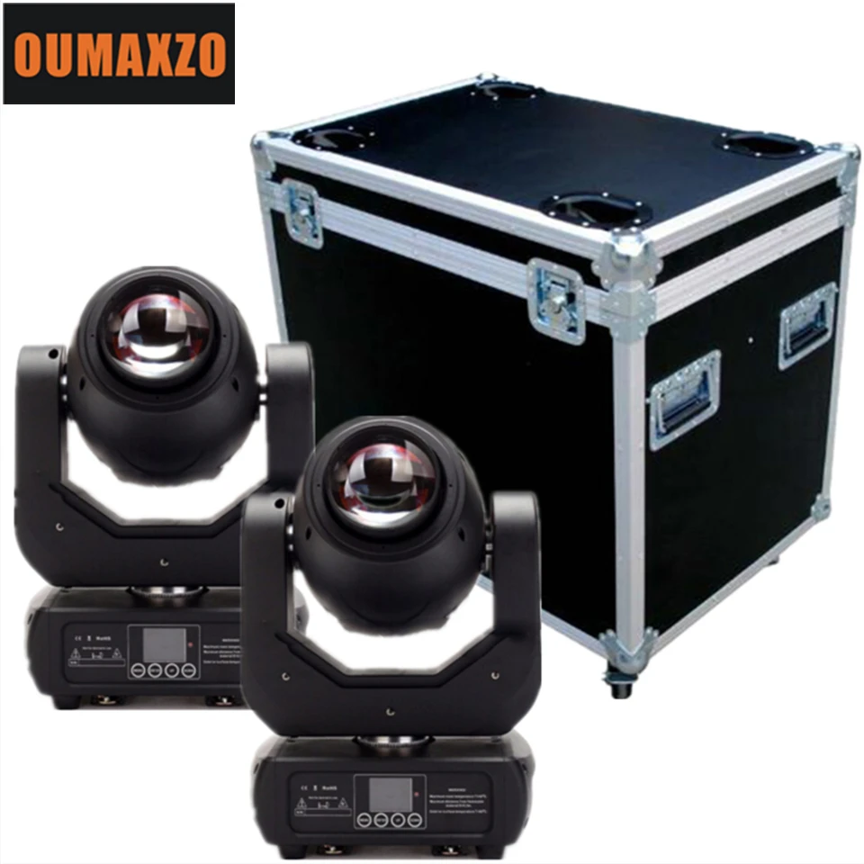 

2in1 Flight Case Pack 150W led spot moving head beam dj equipment dmx stage light for professional wedding show disco party