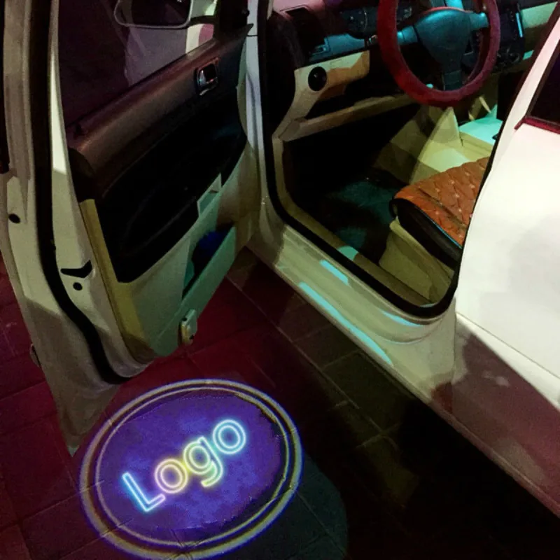 JURUS Беспроводной автомобилей Проекция светодиодный проектор Дверь Свет Добро