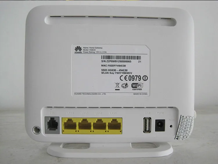 Huawei HG630 беспроводной 300 Мбит/с ADSL/VDSL модем маршрутизатор английская