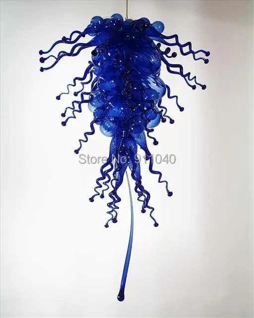 

Delicate Handicraft Light Blue Chandelier