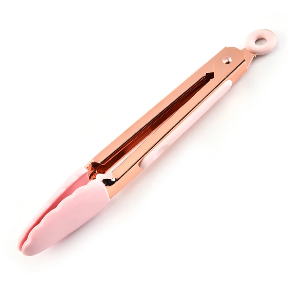 Heat Resistance Salad Pliers Buffet Home BBQ Tongs Easy Clean Bread Clamp Kitchen Tool Silicone Safety Handle Durable Food Clip | Дом и сад