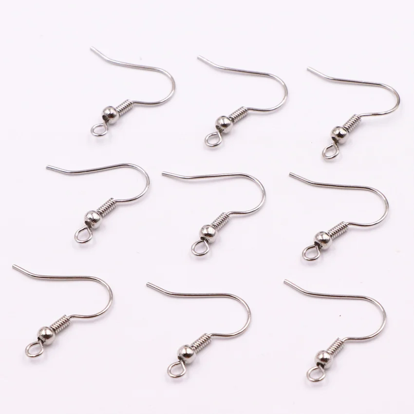 Hot Sale DIY Accessories 100PCS Agraffe Fittings Ear Hook Machining Ornaments Metal Part Wholesale Jewelry Making Finding A531 | Украшения