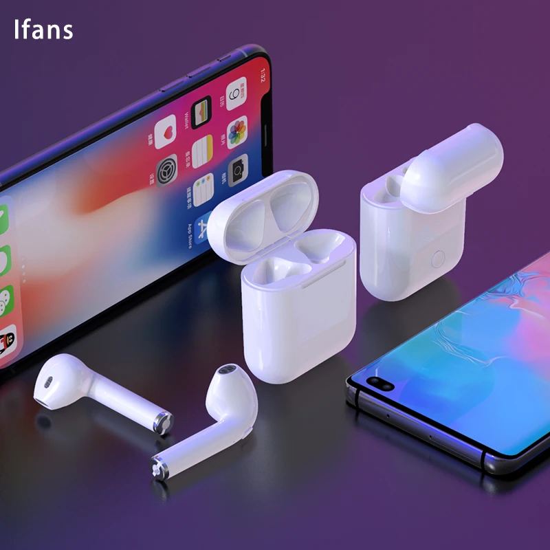True TWS Ifans стерео наушники мини беспроводная гарнитура спортивные Bluetooth с зарядным
