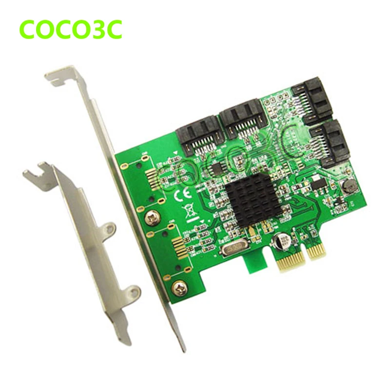 Набор микросхем Marvel 88SE9215 4 порта SATA 6G PCI Express плата контроллера e к III 3 0