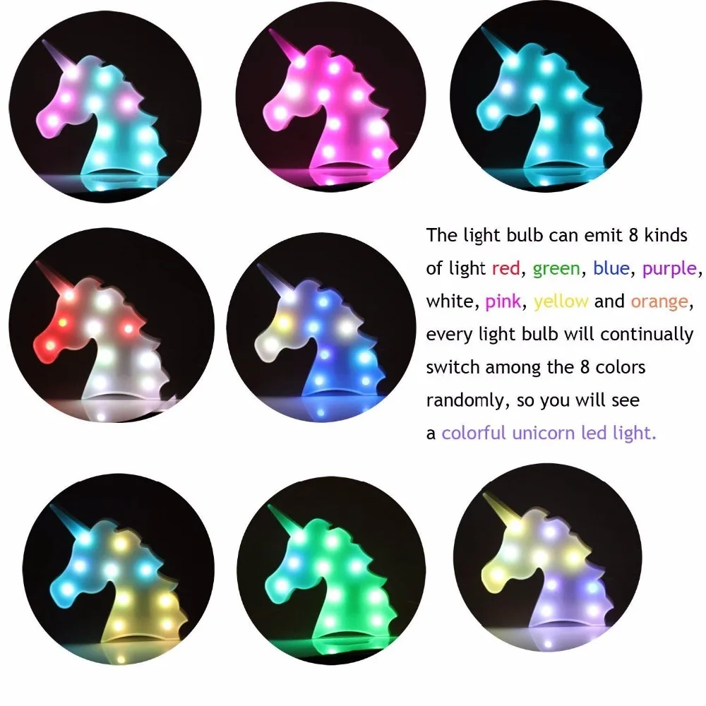 Battery Operated Night Light LED Marquee Sign with Wireless Remote Control for Kids' Room Bedroom Gift Party Home Decoration | Освещение