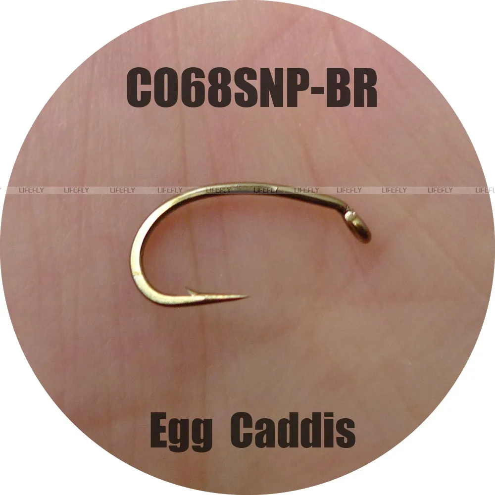 CO68 NP-BR, 100 рыболовных крючков, яйцо, Caddis, офсетные, рыболовные крючки, мухобойка, рыбалка