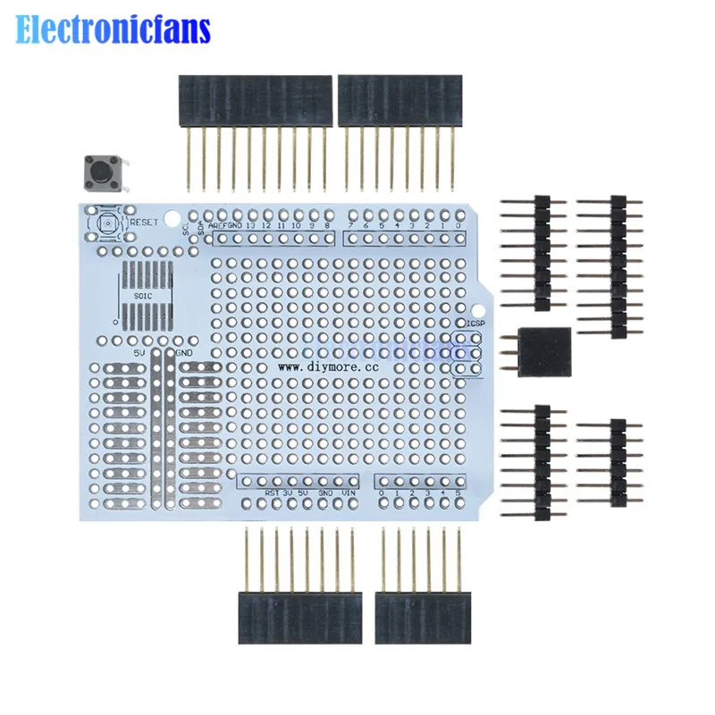 Прототип печатной платы плата расширения макетная протощит модуль для Arduino R3 One Diy