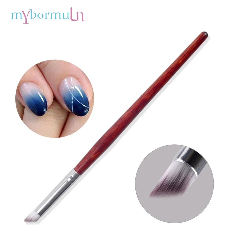 

Mybormula 1 шт., градиентная кисть для рисования волос, кисть для ногтей с красной деревянной ручкой, нейлоновая УФ-гелевая ручка для рисования, ц...