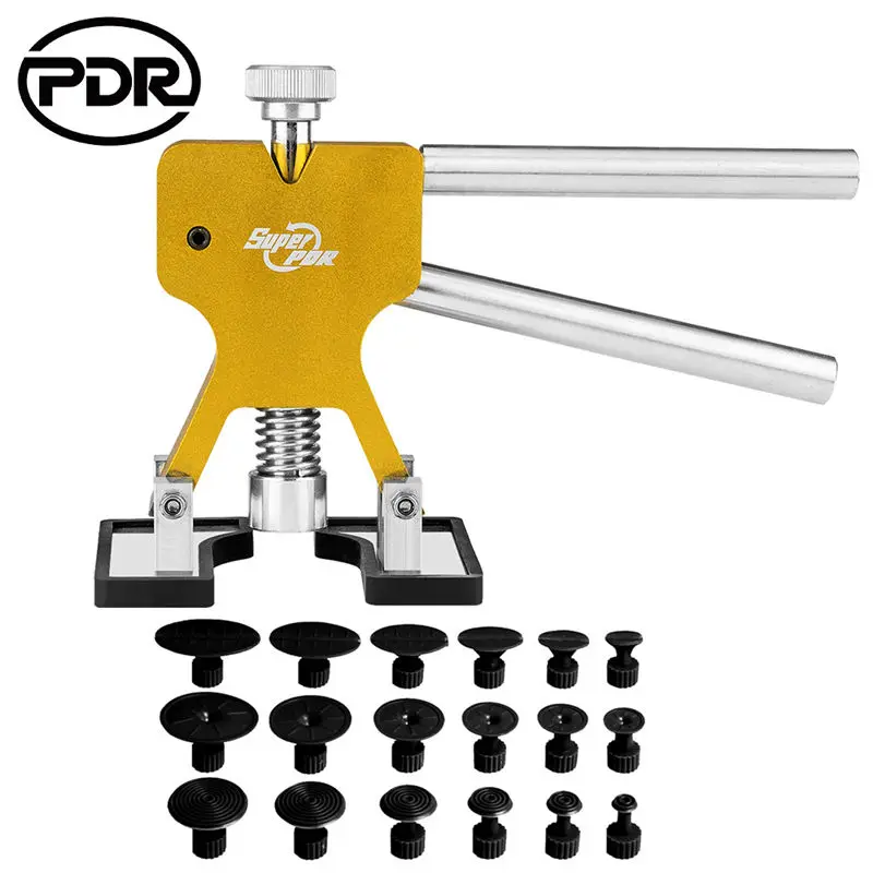Синий PDR инструменты для удаления вмятин автоматический безболезненный инструмент для ремонта вмятин набор для удаления вмятин на присоске ручной инструмент для удаления автомобиля вмятин град - Цвет: Синий