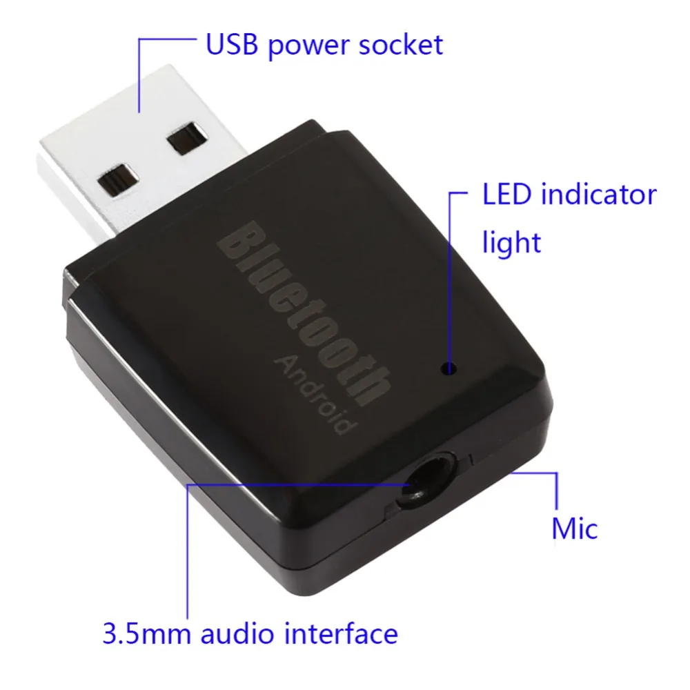 Универсальный беспроводной автомобильный bluetooth приемник EC502 адаптер 3 5 мм AUX