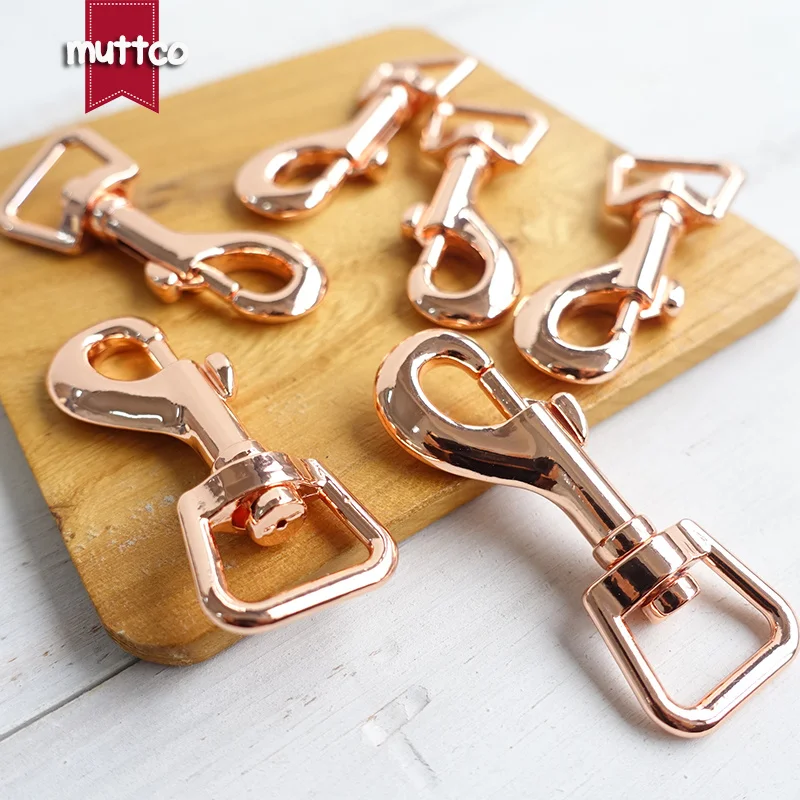 DIY аксессуары для поводка для собак экологическая пряжка на крючок розовое золото 15 мм металлическая застежка для собак застежки "Лобстер" высокое качество PK-015R