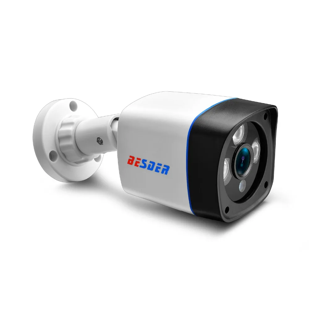 Besder 4ch CCTV Системы HD 720 P AHD CCTV DVR 4 шт. 1.0 Мп ИК Открытый безопасности Камера 1200 ТВЛ камера комплект видеонаблюдения 20 м Кабели