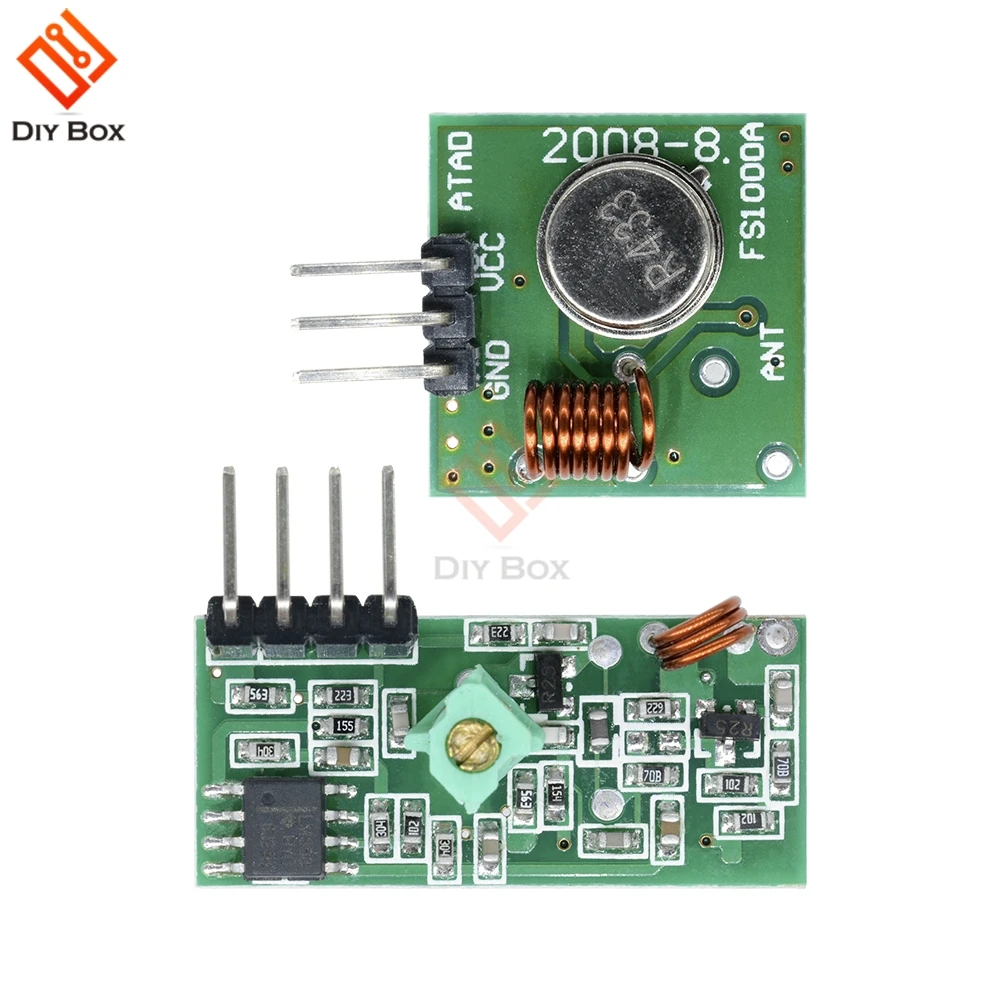 433 МГц РЧ беспроводной передатчик и приемник модуль DIY комплект для Arduino ARM MCU WL