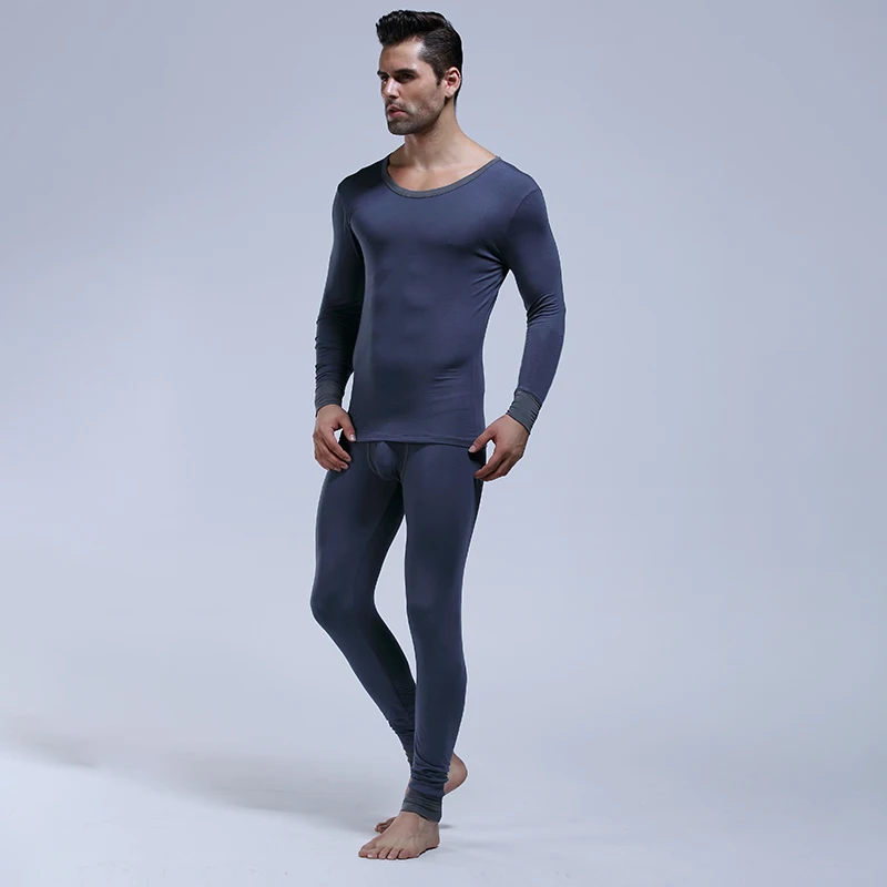 Комплект теплого нижнего белья AIIOU мужской ультратонкое эластичное термобелье