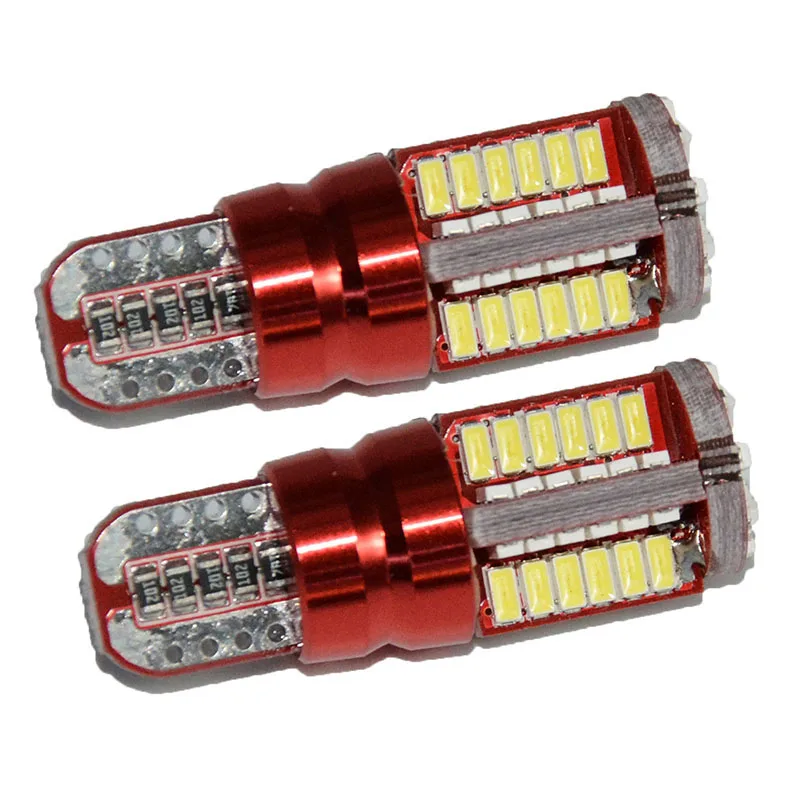 2 шт. Сверхъяркие Автомобильные светодиодные лампы SMD 12 В T10 W5W 168 194 | Автомобили и