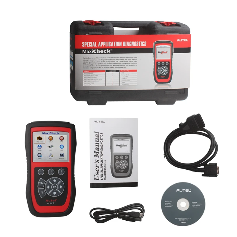 Оригинальный Autel MaxiCheck Pro EPB/abs/SRS/SAS/TPMS/dpf Функция специальные Применение