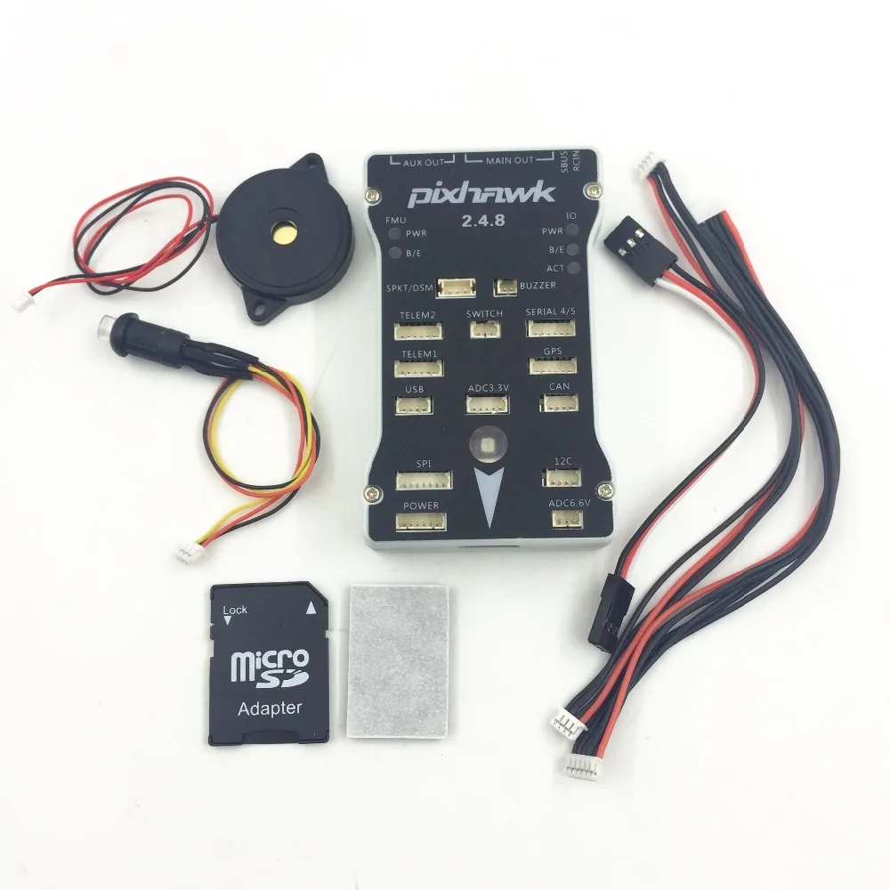 Контроллер полета Pixhawk PX4 PIX 2.4.8 32 бит + 433/915 Телеметрия M8N GPS Minim OSD PM выключатель