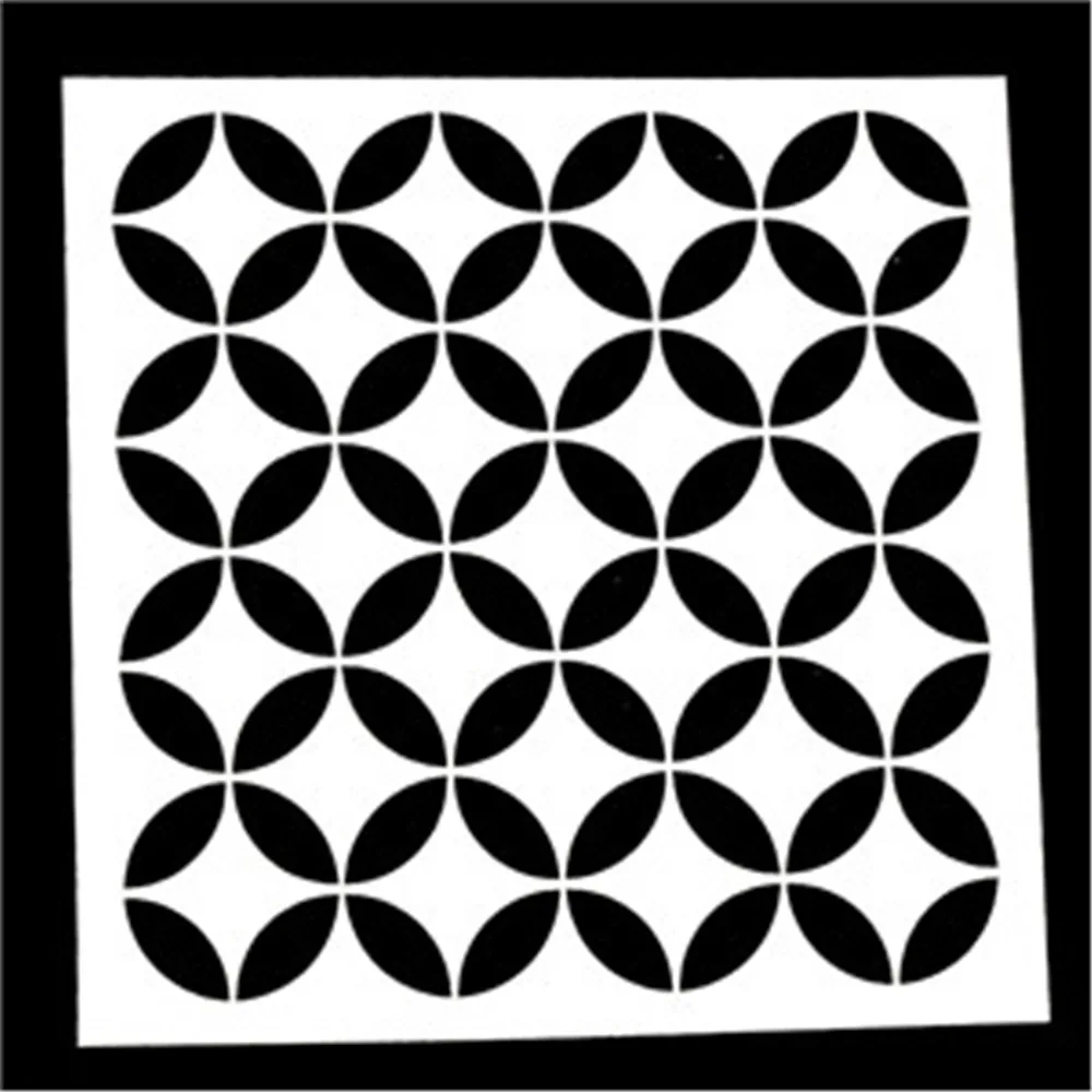 

1PC Mixed Round Shaped Reusable Stencil Airbrush Painting Art DIY Home Decor Scrap booking Album Crafts Gifts HOT