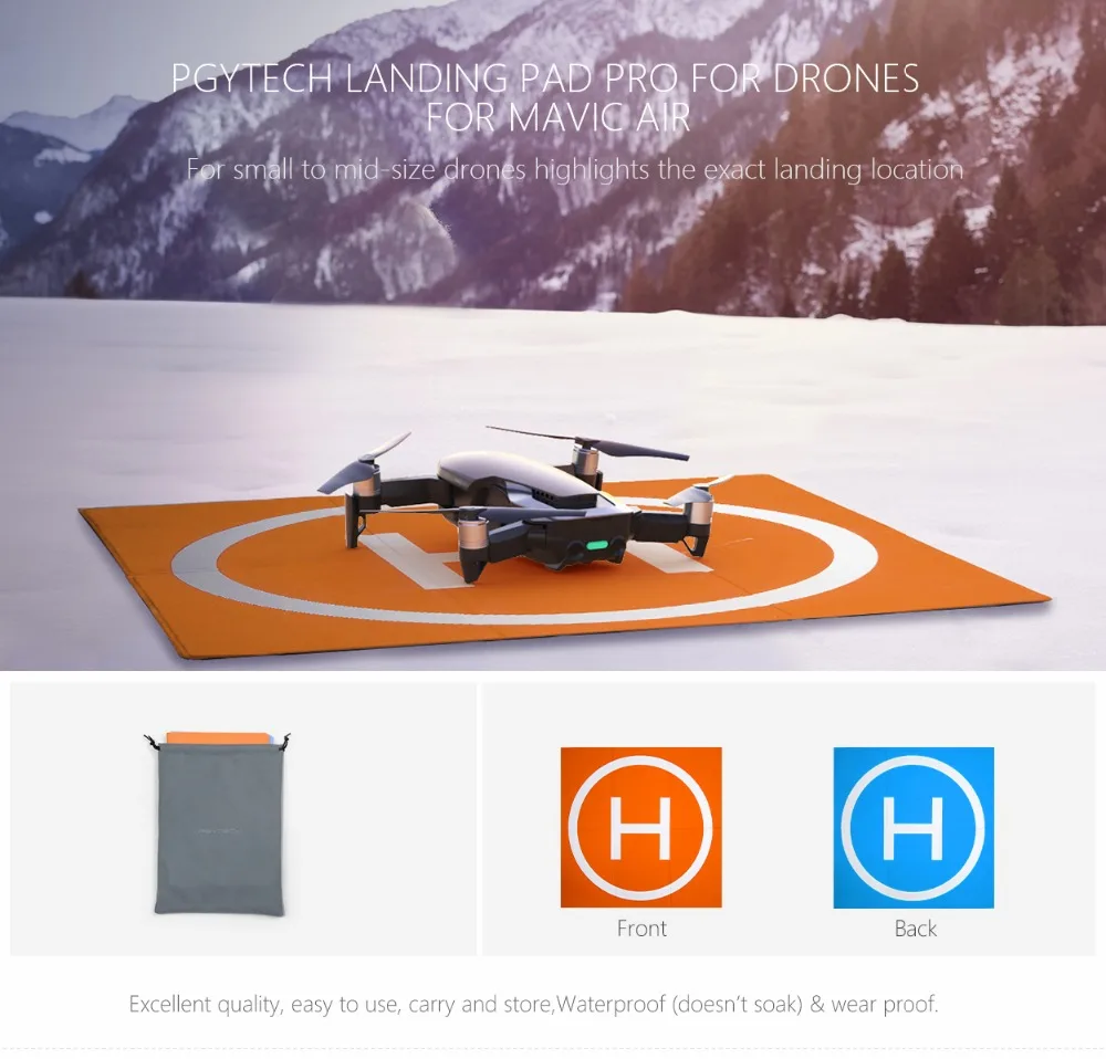 PGYTECH Mavic Air Combo аксессуары фильтр и шасси и бленда объектива и посадочная площадка и губчатые наклейки для DJI MAVIC AIR drone