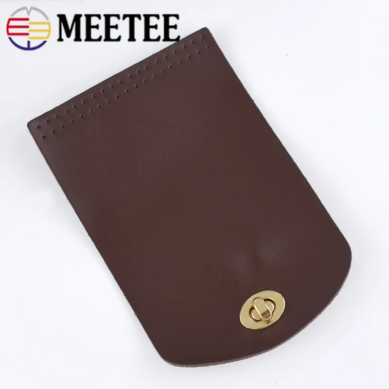 Meetee Bag Flip Cover Leather Clasp Lock Handle Replacement Buckle DIY Handbag Shoulder Parts Accessories BF018|Пряжки и крючки| |