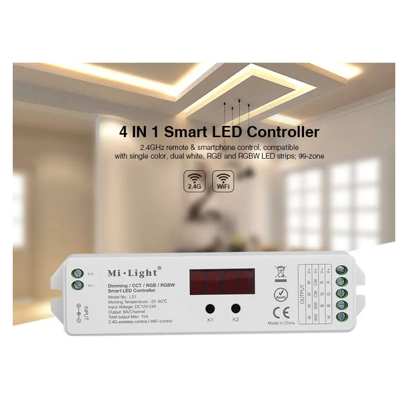 DC12V 24V Mi. Светильник LS1 4 в 1 Smart LED Control ler 15A 2 4G Беспроводное управление для FUT090