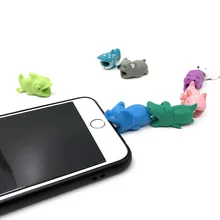 120pcs/lot Wholesale Cable bites Protector for phone cable Accessory Animal doll model funny