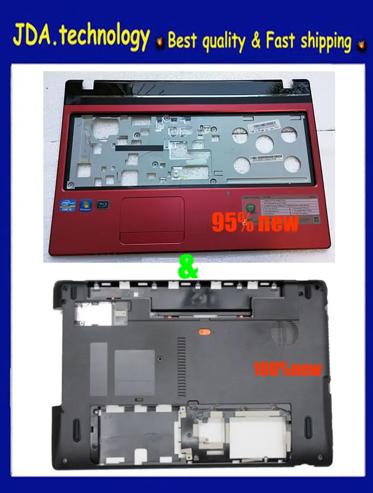 Genines красный для Acer Aspire 5750 5750g 5750z 5750ZG 5750S верхняя крышка чехол рук с тачпадом (95%