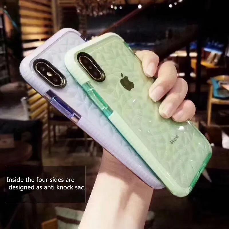 Для IPhone X XS MAX XR 3D два Цвета Алмазный чехол для телефона 7 8 6 6s плюс S8 S9 светлые