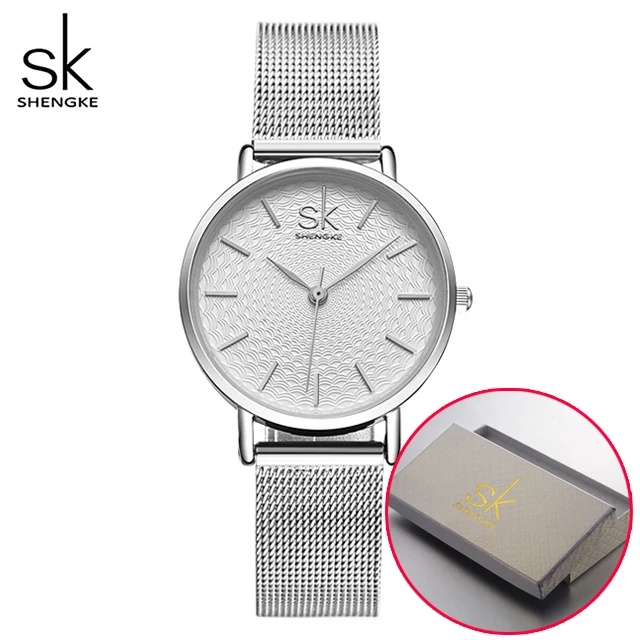 11K0006L05 in Box Ультра-тонкие черные сетчатые часы из нержавеющей стали женские часы элегантный минимализм Роскошные повседневные часы женские наручные часы Feminino - Цвет: 11K0006L05 in Box
