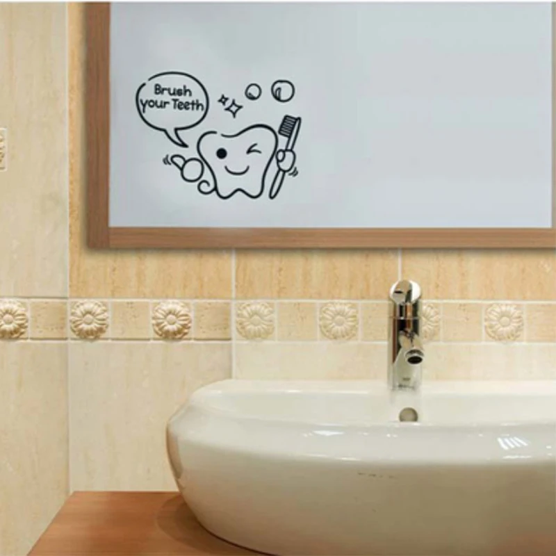 Стеклянные наклейки на стену ванной комнаты|stickers home decor|wall arttoilet sticker |