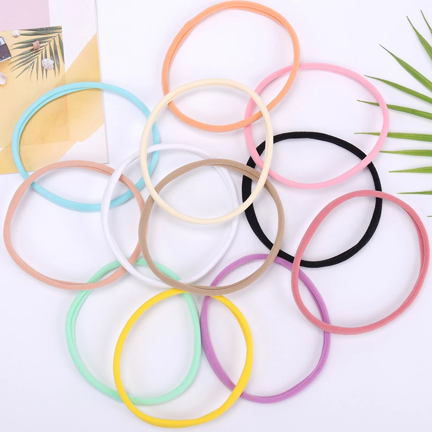 12 шт. нейлоновая повязка на голову резинка для волос йоги эластичная Детская