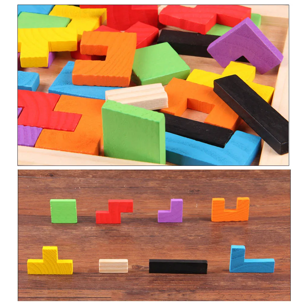 

Baby Building Blocks Toys Wooden 3D Jigsaw Children Toys Kids Funny Early Education Games Math Toys Model