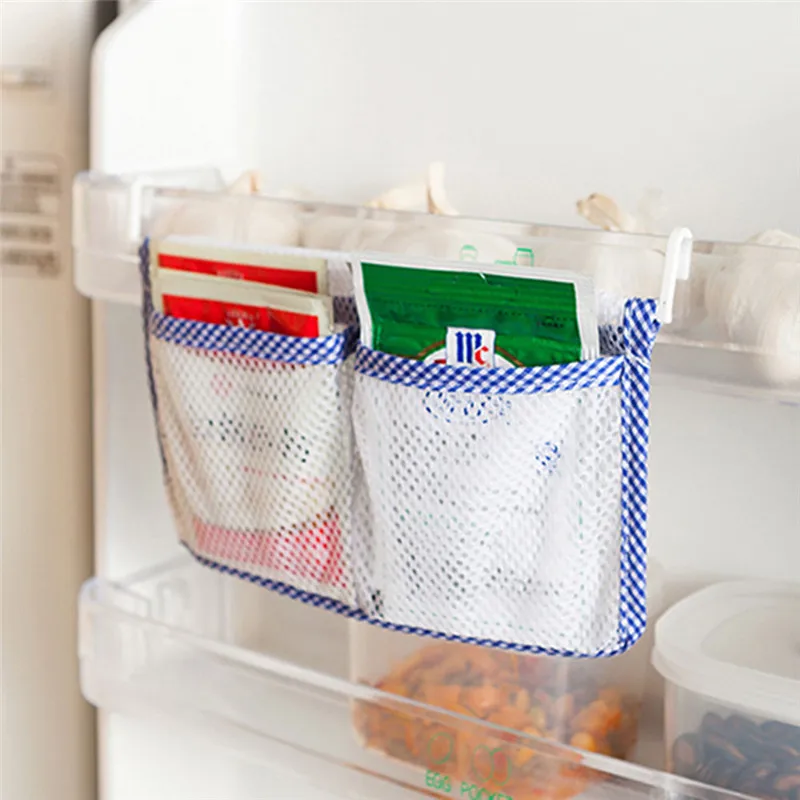 

Кухонный холодильник, подвесная сумка для хранения еды, органайзер для холодильника с 2 крючками, CN