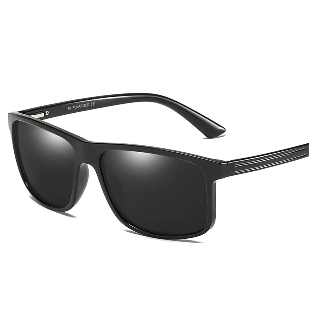 Модные Классические поляризованные солнцезащитные очки мужские коричневые для