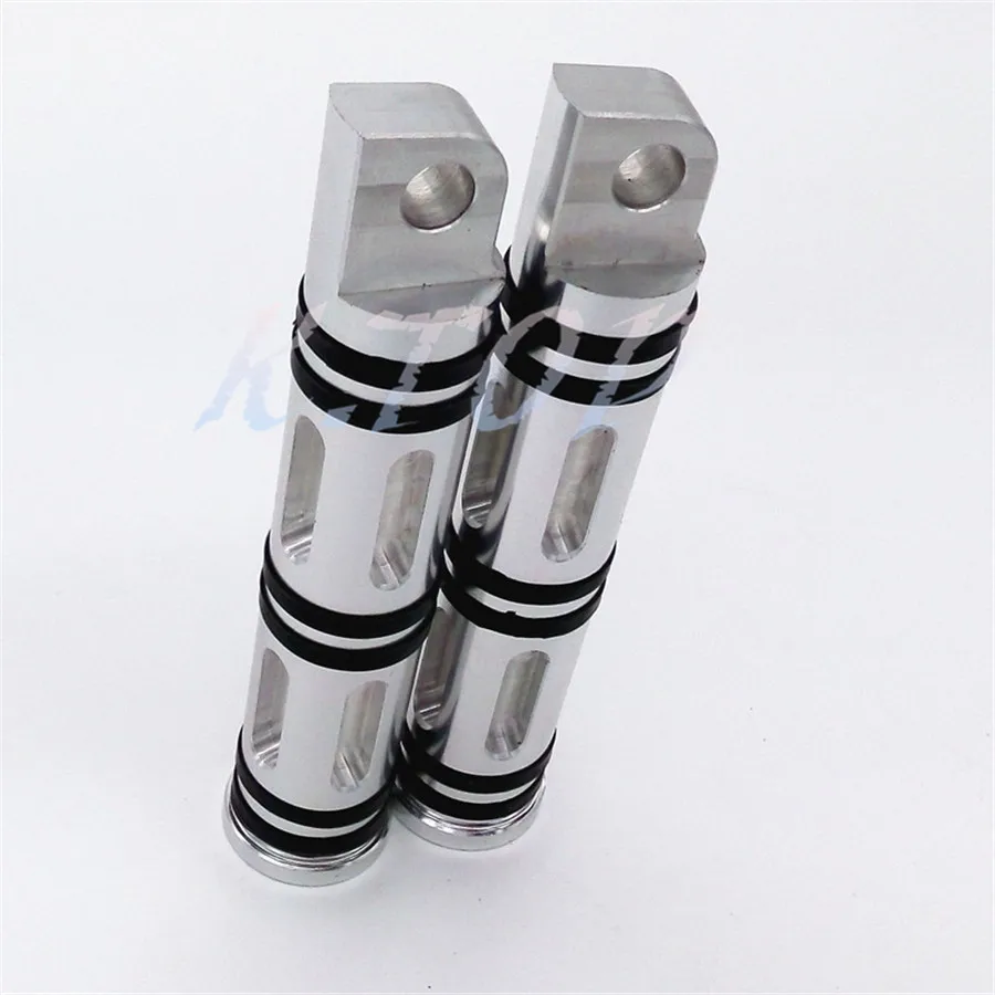 Chrome Motorcycle CNC Billet Aluminum Cut Foot Rest Pedal Footpeg For Harley Sportster 883 1200 Touring Dyna &amp Softail | Автомобили и