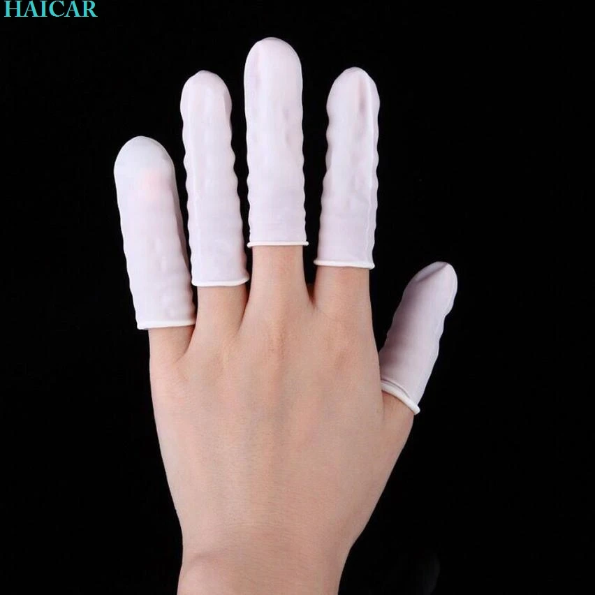 100 шт. латексные защитные перчатки для пальцев|nail gloves|nail protectiongloves nail |